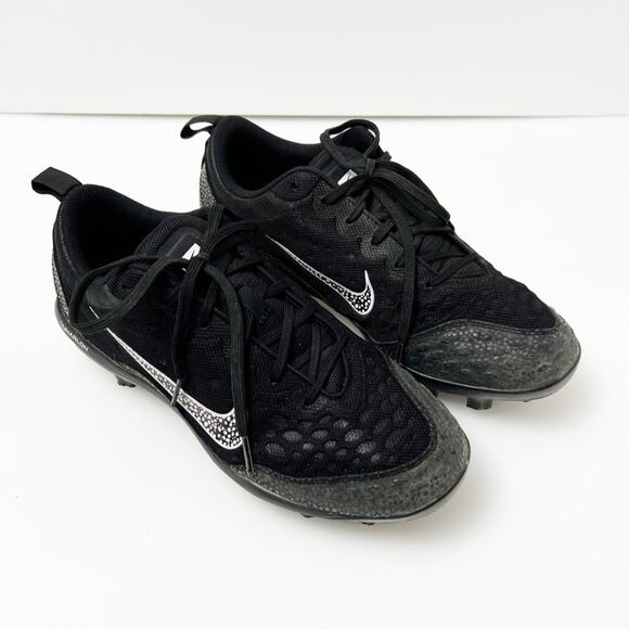 Nike HyperDiamond 2 Pro Softball Cleats Black Womens 11 Mens 9.5 - Picture 8 of 9